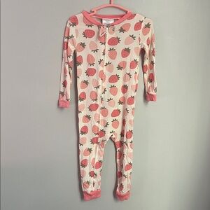 Strawberry Print Baby Onesie 🍓